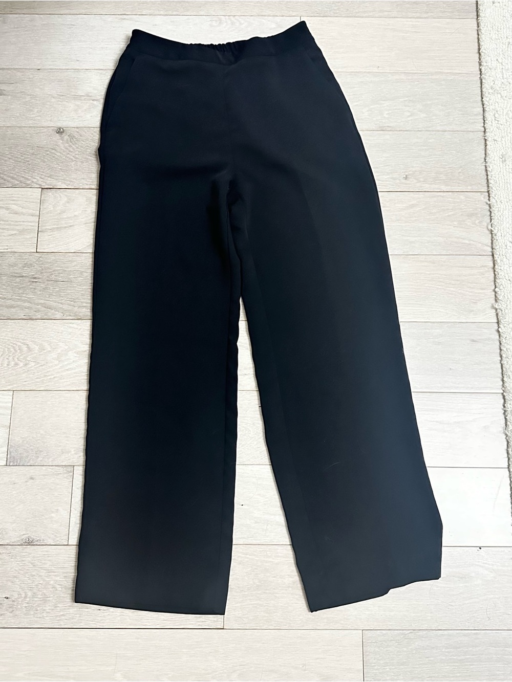 Zara Black Wide-Leg Trousers